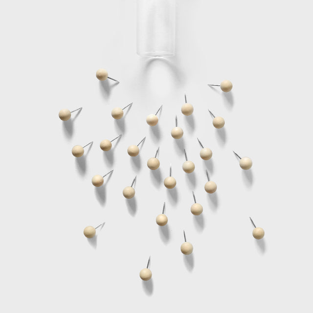 Push Pins Holzkugeln