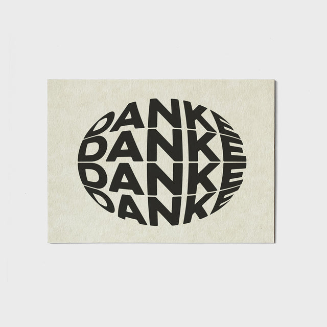 Karte Danke