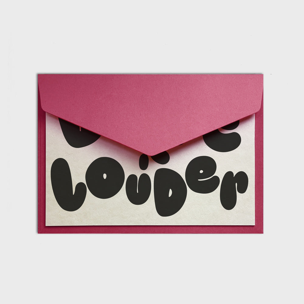 Karte Love Is Louder