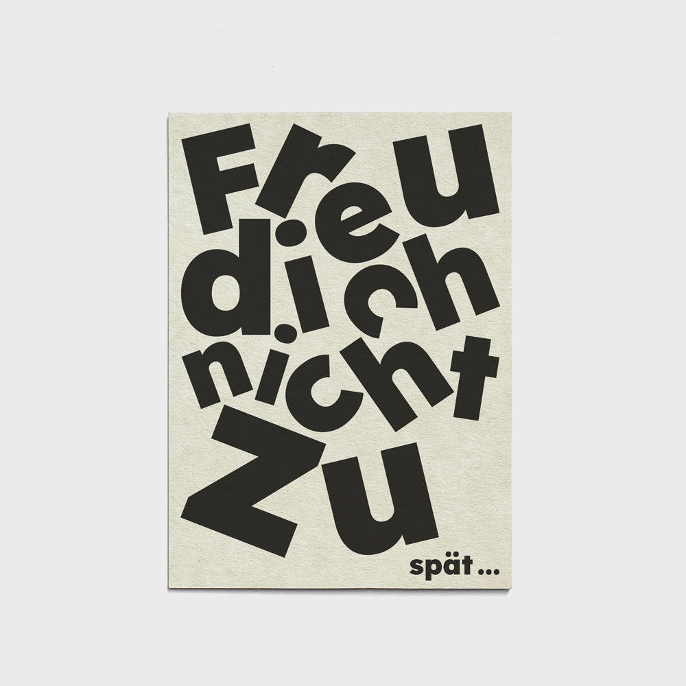 Karte Freu Dich