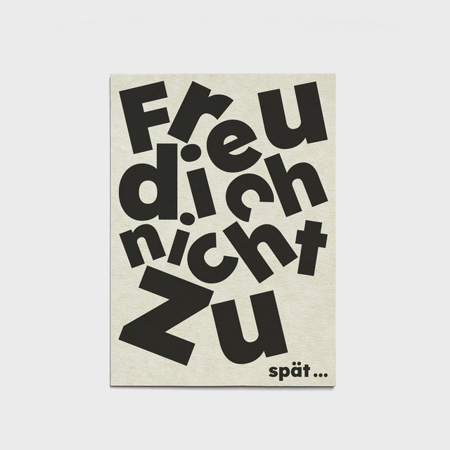 Karte Freu Dich