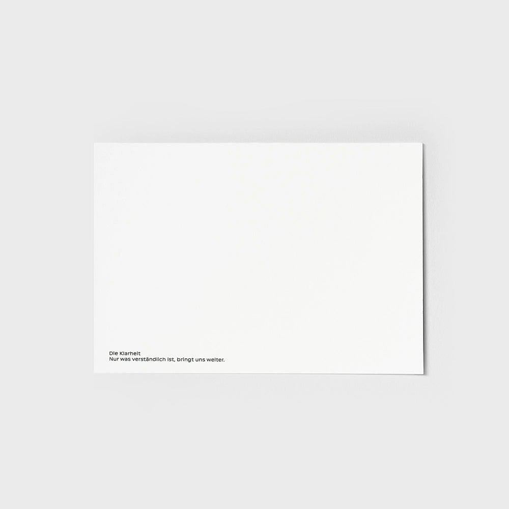 Postkarte Die Klarheit