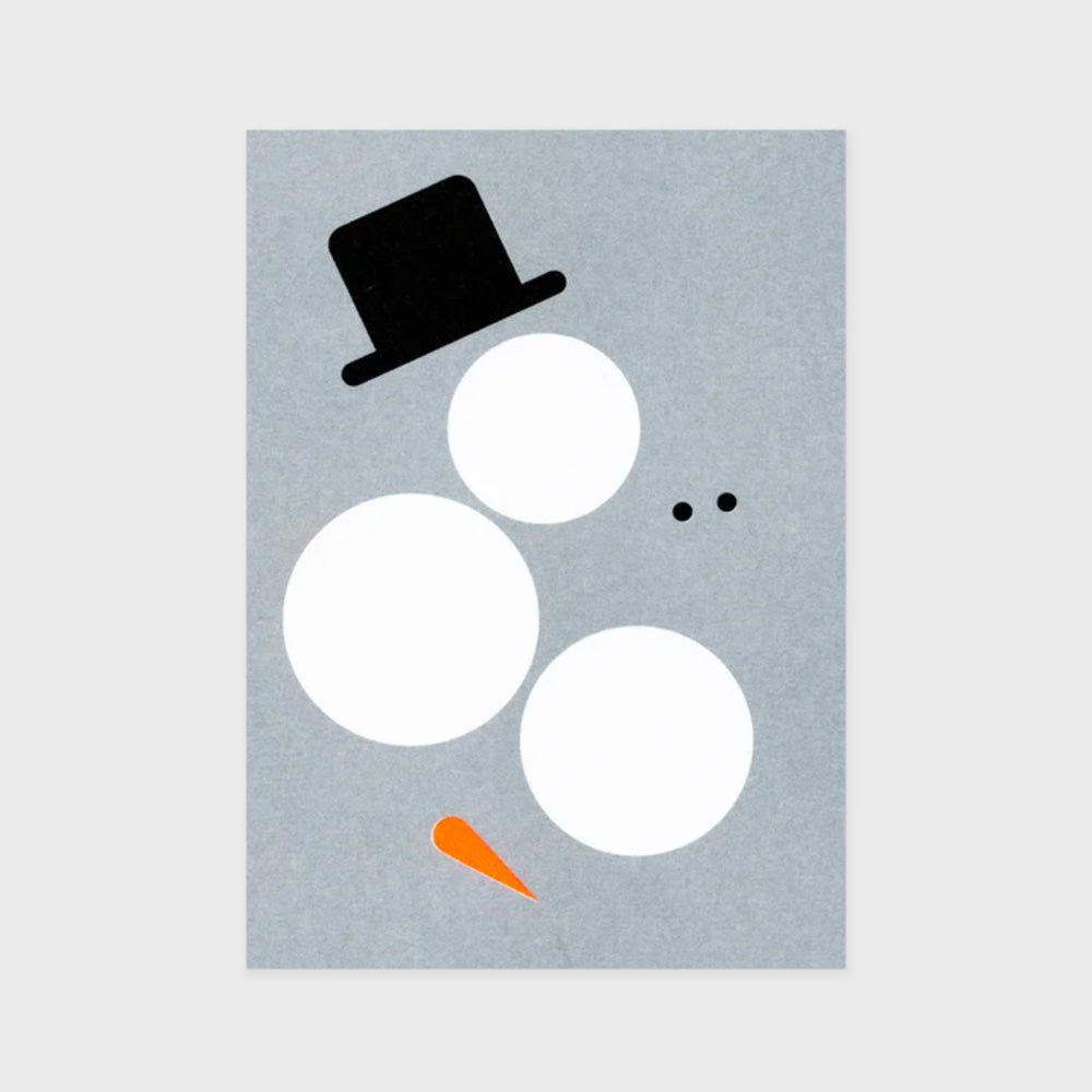 Karte Schneemann
