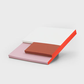 Notizblock 3-farbig Rot