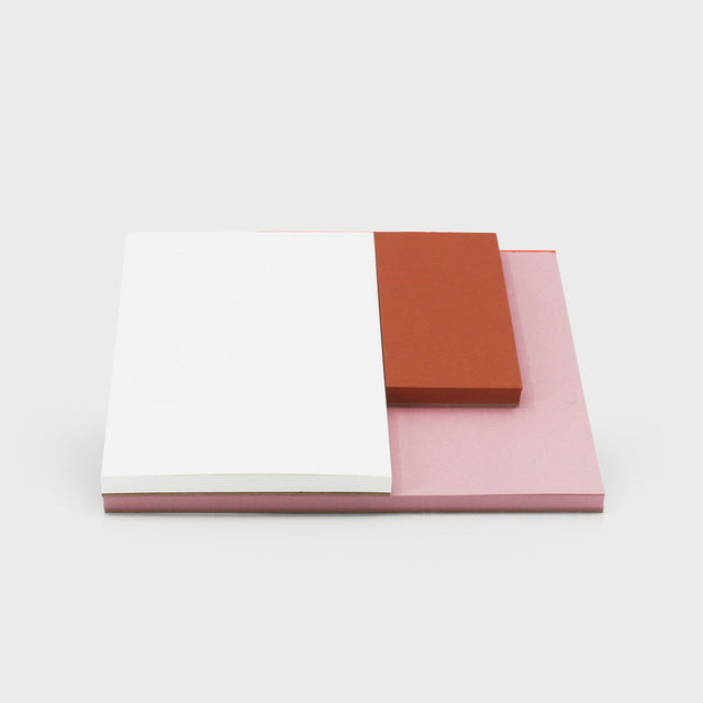 Notizblock 3-farbig Rot